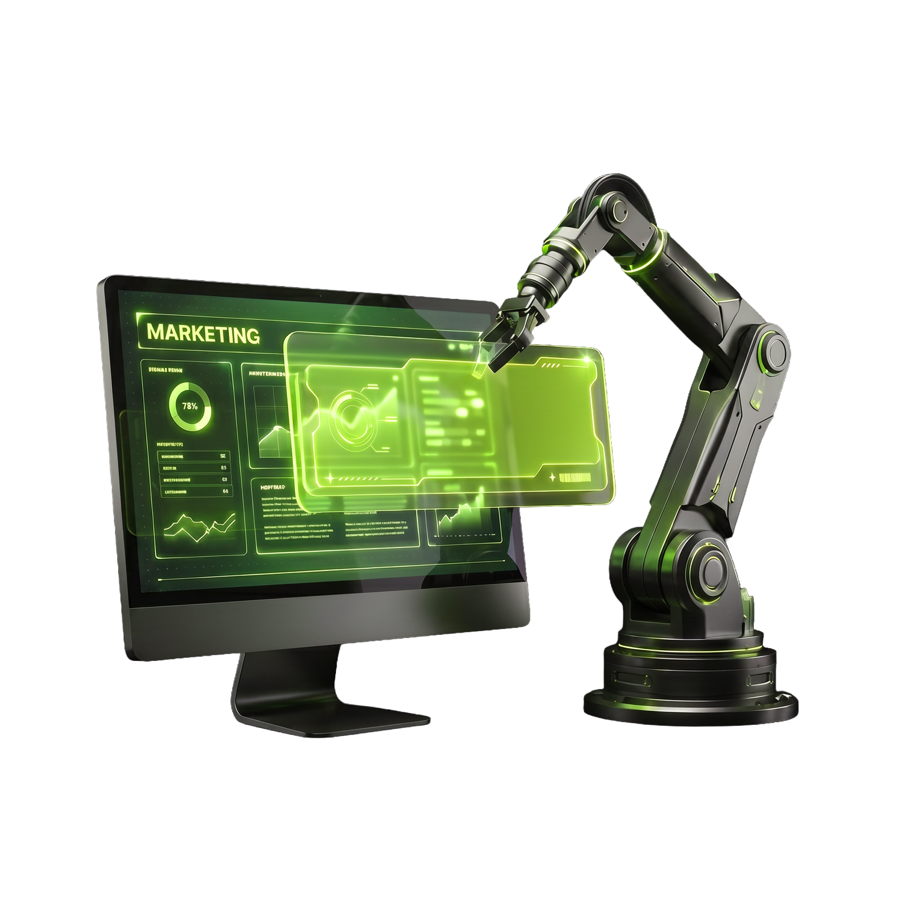 AI pipeline production arm creating marketing assets